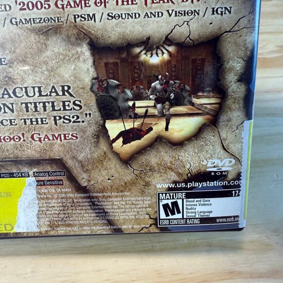 PS2 PLAYSTATION 2 GOD OF WAR  GREATEST HITS Video Game - Picture 7 of 7
